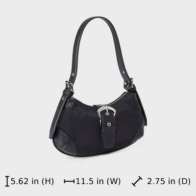 Wild Fable Curved Buckle Shoulder Bag - Wild Fable™ Black — фото 6