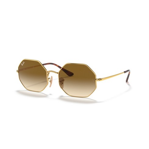 Ray ban aviator brown cheap rectangle sunglasses