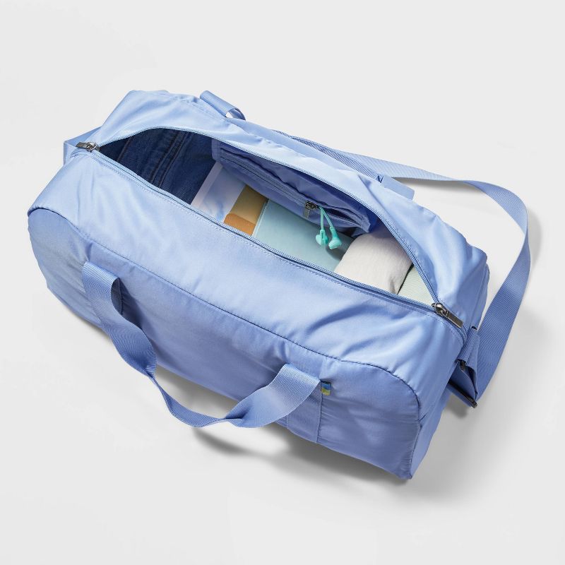 30L Packable Duffel Bag Blue - Open Story&#8482;, 4 of 9