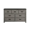 7 Drawer Montauk Dresser Gray - Picket House Furnishings: Spacious Storage, Bedroom Essential, Metal Accents - 2 of 4