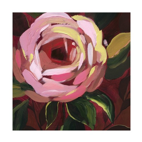 Trademark Fine Art - Grace Popp  Brushy Rose I Canvas Art - image 1 of 4