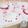 Big Dot of Happiness Happy Galentine's Day - Valentine's Day Party Paper Charger and Table Decorations - Chargerific Kit - Place Setting for 8 - 2 of 4