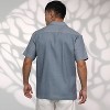 Campus Sutra Men Men's Cloud Grey Solid Resort Shirt - 4 of 4
