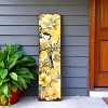 HomeRoots 36" Yellow Chickadee Solid Wood Porch Sign - 2 of 4