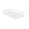 Whisen Twin Size Montessori Floor Platform Bed with Built-in Book Storage Rack on Headboard - 3 of 4