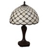 Amora Lighting Tiffany Style Jewel Table Lamp – 19 Inch High Handcrafted Stained Glass Shade - 4 of 4