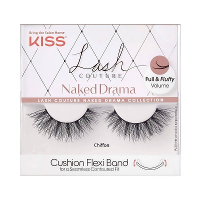 Kiss Lash Couture Naked Drama Fake Eyelashes - Chiffon - 1 Pair