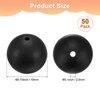 Unique Bargains Round Loose Rubber Beads Craft Smooth Ball Small Hole for DIY Crafts 50 Pcs - 3 of 4