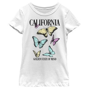 Girl's Lost Gods California Butterflies T-Shirt - 1 of 4
