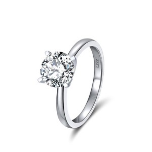 Amore 14KT Gold Engagement Ring Women Solitaire 1Ct Topaz Ginger Lyne - 1 of 4