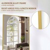 Large Mirrors Wall 65 inchx24 inch Full Length Mirror with Stand Gold Aluminum Alloy Frame Floor Standing Mirror Bedroom Living - 3 of 4