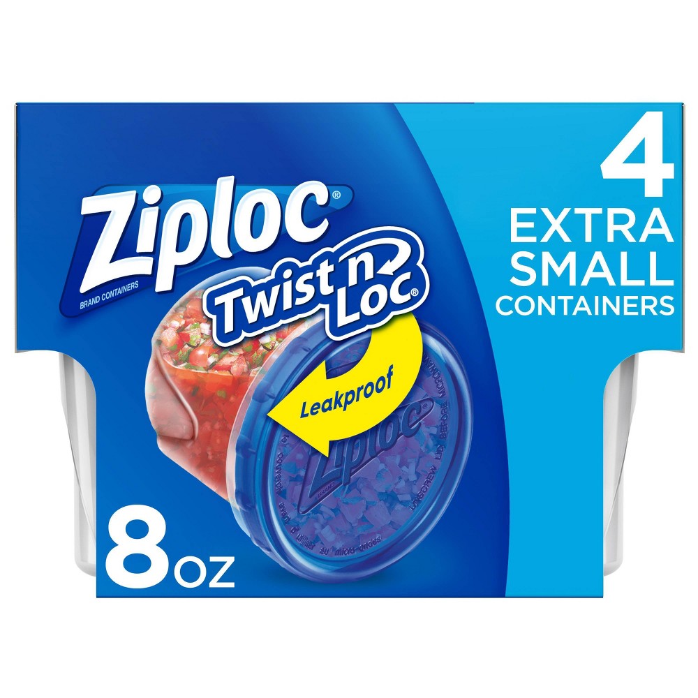 Ziploc Twist 'N Loc Container - 8oz