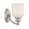 Savoy House Melrose 1 - Light Wall Light in  Satin Nickel - 3 of 3