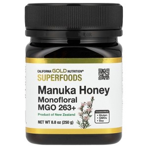 California Gold Nutrition Superfoods, Manuka Honey, Monofloral, MGO 263+, 8.8 oz (250 g) - 1 of 4