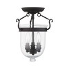 Livex Lighting Jefferson 3 - Light Flush Mount in  Black - 2 of 4