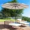 Tangkula 10 ft Patio Umbrella Market Table Umbrella Yard Outdoor w/ 6 Ribs - 2 of 4