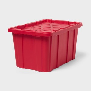 27gal HD Garage Tote Red - Brightroom™ - 1 of 3