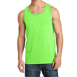 Mafoose Mens Solid Cotton Tank Top Sleeveless Tee Shirt for Sports, Gym, Fitness, Beach - 1 of 4