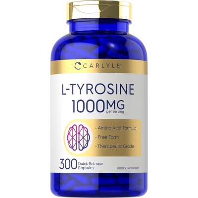 Carlyle L Tyrosine Capsules 1000mg | 300 Count