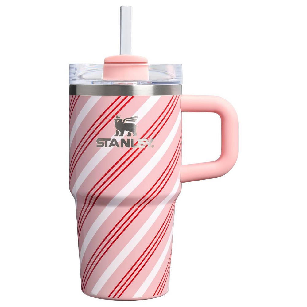 Stanley 20 oz Stainless Steel H2.0 FlowState Quencher Tumbler Strawberry Cream Twist