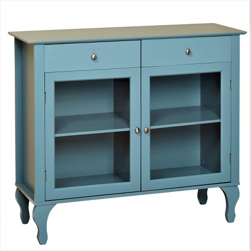 Extra Tall Cabinet Antique Blue - Buylateral