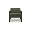 Signature Design by Ashley Adlanlock Accent Chair in Olive Green Velvet and Espresso Finish Wood Frame - 3 of 4