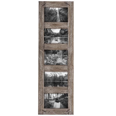 YesterDecor 4x6 Rustic Picture Frames - Set of 2 White Wood Picture Frames  - Farmhouse Style Distressed Wedding Picture Frame - 4x6 Photo Frame 