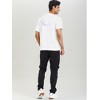 Lars Amadeus Men's Solid Color Zip Up Short Sleeve Hoodies Sweatshirt - 4 of 4