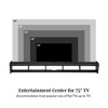 Chic Crate - Sleek Floating TV Stand - Space-Saving Wall-Mount Media Console - Modern Black Entertainment Center - Onyx Black - 2 of 4