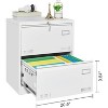 Lateral File Cabinet 2 Drawer, Filing Cabinet with Lock, Lockable File Cabinet for Home Office, Locking Metal File Cabinet with Key - 3 of 4