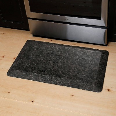 Emeril Lagasse 39" x 19" Damask Kitchen Mat Brown