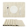 Unique Bargains Dining Heat Resistant Faux Leather PU Placemats 17 x 12 Inches 6 Pcs - image 3 of 4