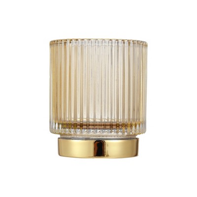 Unique Bargains Glass Cosmetic Makeup Brush Holder 1 Pc