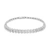Haus of Brilliance Silver 1 cttw Double Row Miracle-Set Diamond Tennis Bracelet - 2 of 4