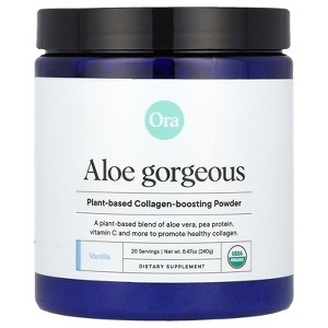 Ora Aloe Gorgeous, Plant-Based Collagen-Boosting Powder, Vanilla , 8.47 oz (240 g) - 1 of 2