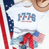 Simply Sage Market Women's Land Of The Free 1776 Short Sleeve Graphic Tee - 3 of 3
