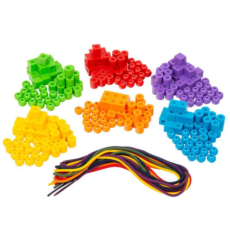 Thames & Kosmos Kids First Math: Lacing Beads Math Kit with Activity Cards, 4 of 7