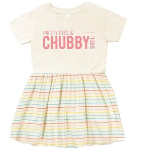 The Juniper Shop Pretty Eyes Chubby Thighs Infant Dress - 1 of 3