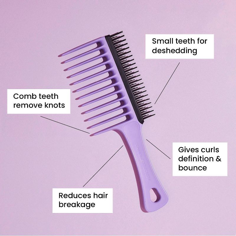 Tangle Teezer Wide Tooth Hair Brush - Purple, 4 of 8
