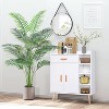6/7ft Artificial Palm Tree – 15-Trunk Faux Potted Plant for Indoor Home & Office Decor, UV-Resistant (1 or 2 Pack) - 2 of 4