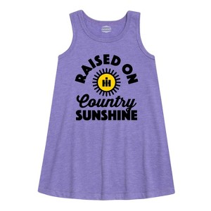 - Country Casuals - Raised On Country Sunshine Graphic Sleeveless Aline Dress - 1 of 4