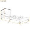 KTMBDW Twin/Full Size Platform Bed Frame, Twin Size Bed with House-shaped Headboard, No Box Spring Needed - 4 of 4