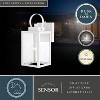 VAXCEL Medinah 1 Light Dusk to Dawn White Outdoor Wall Lantern Clear Glass - 2 of 4