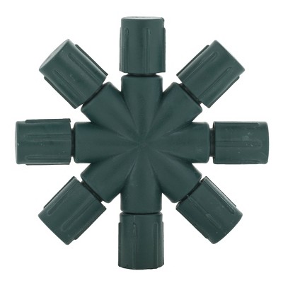 Vickerman Single Mold LED Set Green Coaxial 8-Way Splitter 2/Bag, CSA/us Listed.