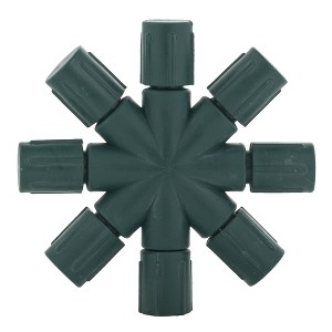 Vickerman Single Mold LED Set Green Coaxial 8-Way Splitter 2/Bag, CSA/us Listed. - 1 of 4