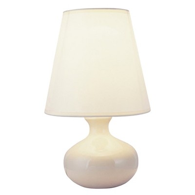 12" Traditional Small Ceramic Table Lamp White - Ore International