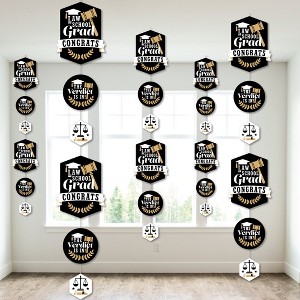 Big Dot of Happiness Law School Grad - Future Lawyer Graduation Party DIY Dangler Backdrop - Hanging Vertical Decorations - 30 Pieces - 1 of 4