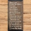 Slickblue Love You More Quote Wall Art, Solid Knotty Pine, Rustic Wood Sign, Farmhouse Style Decor, Color Options - 3 of 3