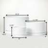 Sullivans 10.5", 8" & 5.25" Ultra-Modern Stone Planter Set of 3, White - 4 of 4