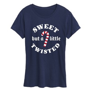 Women's - Instant Message - Sweet But A Little Twisted Short Sleeve Graphic T-Shirt - 1 of 4